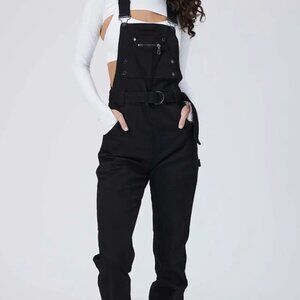 Buffbunny Over It Alls - Black - L / Tall